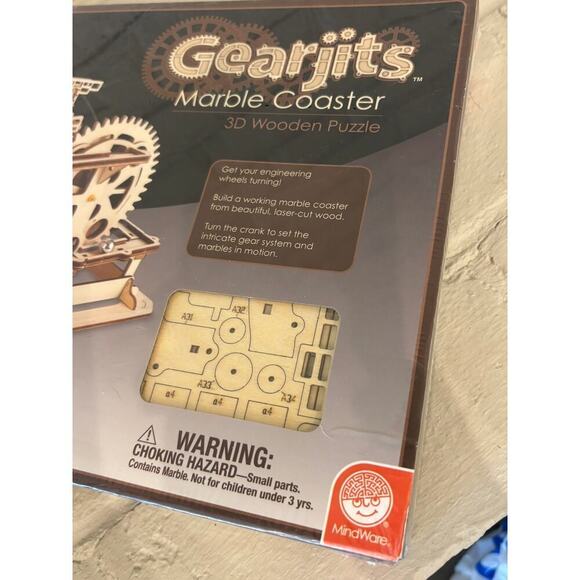 Mindware Gearjits Marble Coaster 3D Wooden Puzzle New Sealed - Picture 6 of 6